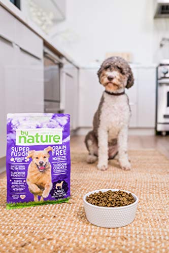 BY NATURE PET FOODS GRAIN FREE DOG FOOD MADE IN USA [GRAIN FREE DRY DOG FOOD WITH SUPERFOOD INGREDIENTS FOR FOOD SENSITIVITIES AND IMMUNE HEALTH], LAMB & TURKEY MEAL RECIPE, 4 LB. BAG, BROWN (77070)