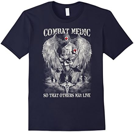 Men's Combat Medic - so others may live Medium Navy