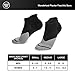 Wanderlust Plantar Fasciitis Compression Socks – Cushion Running Socks for Medical, Travel, Athletic and Sports – Black-Gray 1 Pair