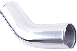 ZAP Performance Aluminum Pipe Tube Intercooler Hose 45 Degree OD76mm(3"), 6061 Aluminu Air Intake Tube, Length 11.8" (300mm), Thickness 2 mm