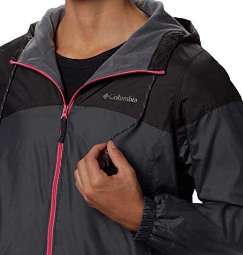 Columbia Women's Flash Forward Lined Windbreaker, Graphite/Shark, Small