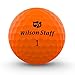 WILSON Staff DUO Golf Ball, Soft Optix, Orange, (Model: WGWP40800)