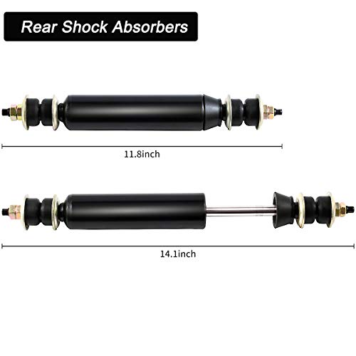 Roykaw Club Car DS Shocks Front and Rear Shock Absorbers for Club Car DS G&E 1988up,Precedent G
