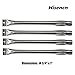 Hisencn Stainless Steel Gas Grill Burner, Tube Pipe Burner Replacement Parts for Kenmore 146.16197210, 146.16197211, 146.16198210, 146.16198211 and BBQ Pro Models, 14 3/4 inch