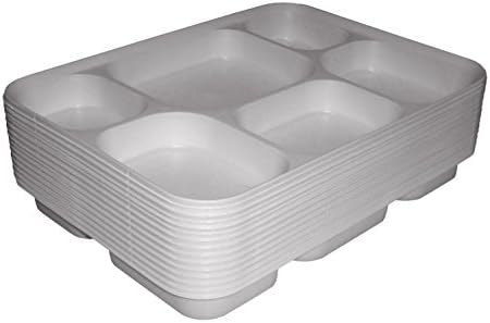 Movie Time Video 100 Piece Party Tray/Thali/Plates Disposable 6 Compartments by Movie Time Video