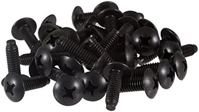 Kendall Howard Set of 100 Standard 12-24 Rack Screws,, 0100-1-002-03
