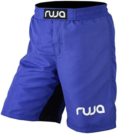 Ruja Men's Pro MMA Boxing Fitness Training Shorts, Black, Blue, Red