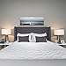 HYLEORY King Mattress Pad Quilted Fitted Mattress Protector Cooling Pillow Top Mattress Cover Breathable Fluffy Soft Mattress Topper with 8-21