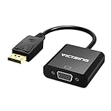 VicTsing DisplayPort DP to VGA Adapter, Gold-Plated Converter for PC Laptop, DP to VGA Adapter Cable, Male to Female, Compatible for TV, PC, Monitor, Projector, TV.