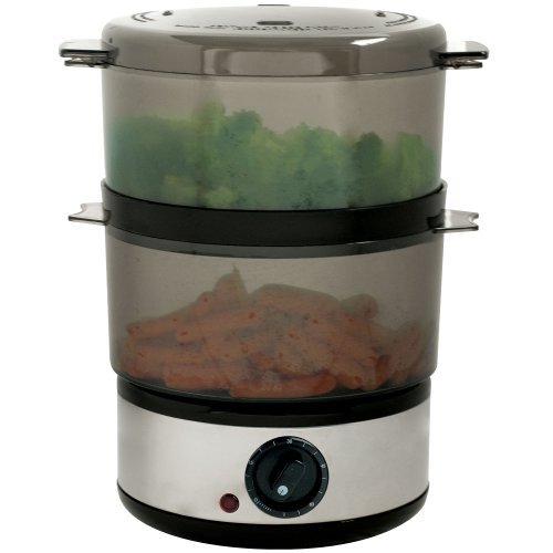 Chef Buddy Food Steamer includes Timer and two containers by Chef Buddy