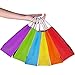 SIQUK 36 Pieces Colored Paper Bags Kraft Candy Bags Party Favor Bag with Handles for Party, 6 Colors