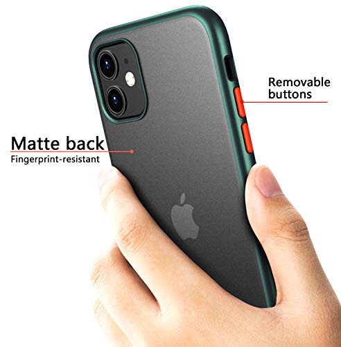 image for SEEKFULL iphone 11 Case Midnight Green Ultra Thin for Men Women TPU Bu