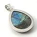 1PC Natural Labradorite Drop Pendants