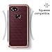 Taktoppy Parallax for Google Pixel 2 XL Case (2017) - Award Winning Design - Burgundy