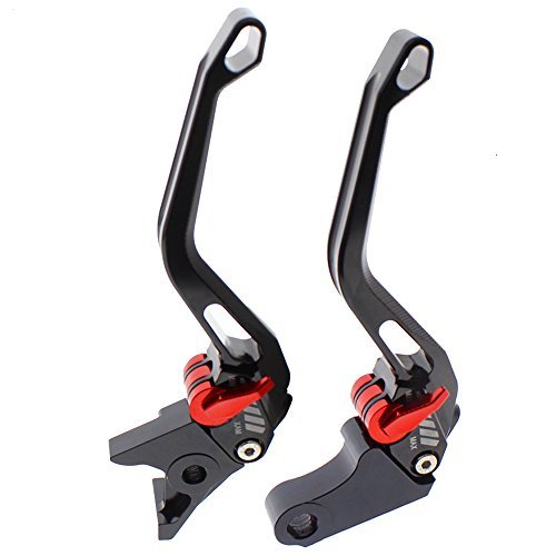 FXCNC Motorcycle 3D New Rhombus Hollow Adjustable CNC Brake Clutch Levers Set Pair fit for Kawasaki NINJA 250R 2008-2012, NINJA 300R/Z300 (w & w/o ABS) 2013-2017,NINJA 300 ABS 2014 - Thumbnail 3