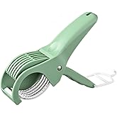 Multifunctional Banana Slicer and Vegetable Cutter, Stainless Steel Slicer Cutter with ABS Handle, for Even Slicing Banana, C