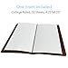 Refillable Leather Travelers Notebook - Standard Size Travel Journal with Lined Insert, 8.5 x 4.5 Inches, Dark Brown