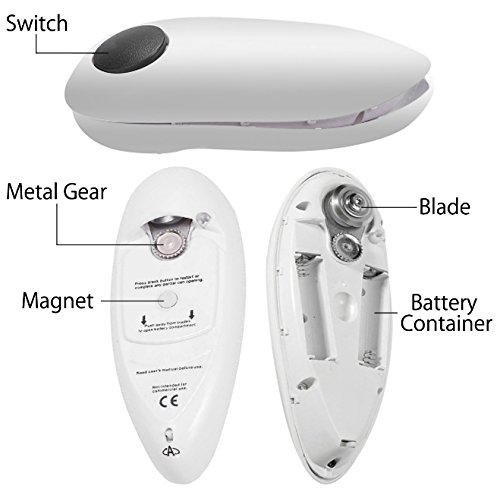 Electric Can Opener, Restaurant can opener, Smooth Edge Automatic Electric Can Opener! Chef's Best Choice - Thumbnail 3