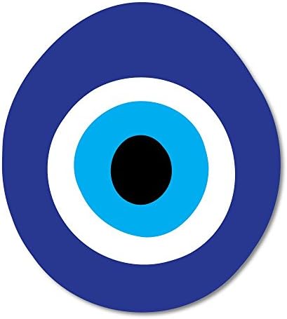 COOLHUBCAPS Large Evil Eye Reflective Decal