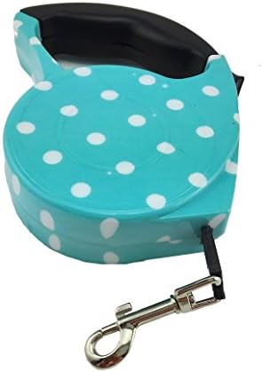 REELOK Automatic Retractable Blue 16.5 feet (5 M) Polyester Pet Dog Puppy Cat Leash Traction Rope Walking Leash for small/medium dogs