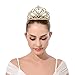 DcZeRong Gold Tiara Prom Crown Gold Prom Tiara Queen Tiara Crown Women Prom Crowns Pageant Tiaras