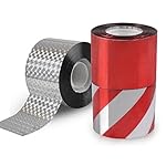 Knaid 3-Pack Bird Repellent Scare Tapes, Double Side Highly Reflective Bird Deterrent Tape, Flash Roll Bird Deterrent for Garden, Roof, Window, Prevent Damage - 350ft & 295ft
