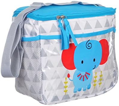 Tender Kisses "Elephant Triangles" Bottle Bag - gray, one size