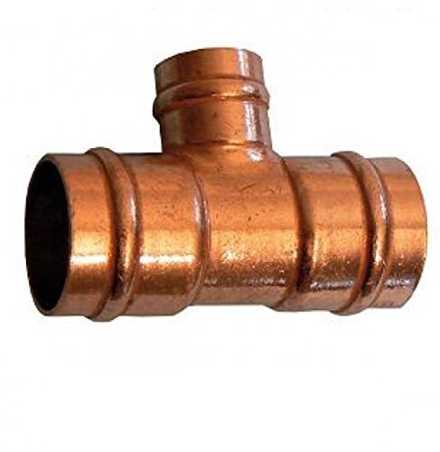 22mm x 22mm x 15mm Solder Ring Reducing Tee - Bag of 10