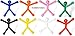 MAGMEN Upgraded Strenght Magnetic Travel Toys, Stretchy Magnetic Fun (Ages 3+) Pack of 5 Solid Colors