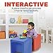 Constructive Playthings Cube Chairs, Set of 4 with Two Different Seat Heights or Flip to Use as a Table for Ages 9 Month and Up