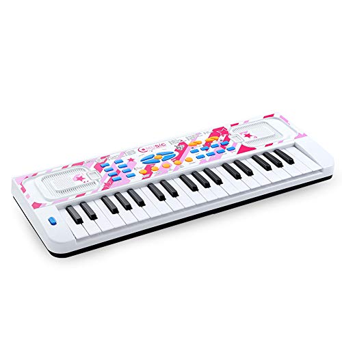 Love&Mini Kids Piano - Portable Electronic Musical Instrument Piano Toy for Toddler Early Learning Educational Keyboard with Microphone - Thumbnail 7