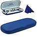 MyEyeglassCase Hard eyeglass case for men | Slim eyeglass case | kids glasses case | Reading Glasses Case | small & protective (S5 Rough Blue)