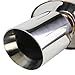Auto Dynasty 4 Inches Rolled Muffler Tip Catback Exhaust System Compatible with 2005-2010 Chevy Cobalt Pontiac G5 2.2L DOHC, Stainless Steel
