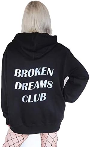 fgtUGFCH2694 Harajuku Broken Dream Club Hooded Sweatshirt Autumn Winter Women Men Unisex Hoodie