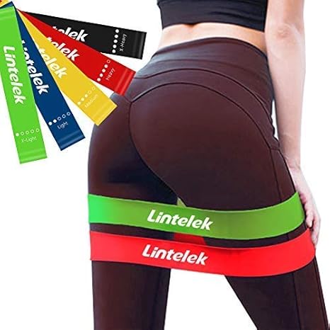 Lintelek Women's Fitness Bänder Set Fitnessbänder ?iderstandsbänder Gymnastikband Trainingsband Übungsband Loop Bänder Yoga G