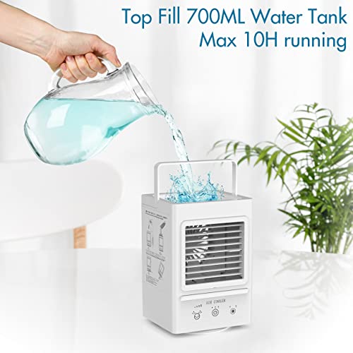 Portable Air Conditioner, 5000mAh Rechargeable Battery Operated, 120