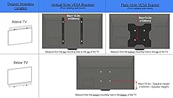 VIVO Steel Soundbar Bracket Speaker Mount with