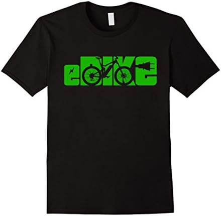 Mens eBike Shirt - Electric Bicycle T Shirt Large Black