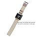 For Fitbit Blaze Bands, bayite Accessory Leather Wristband for Fitbit Blaze Smart Watch Mist Grey Large 6.3 - 8.1 inches