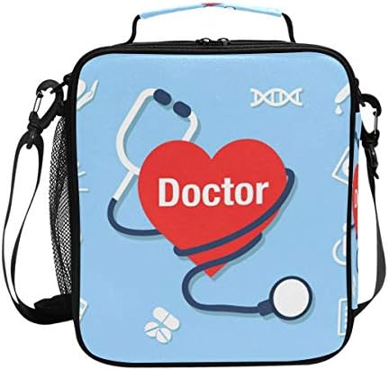FAJRO Doctors Heart Treatment Lunch Tote Bag Insulated Thermal Cooler Lunch Bag