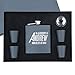 My Personal Memories, Personalized Black Matte Flask Set - Wedding Groomsmen - Custom Engraved and Monogrammed