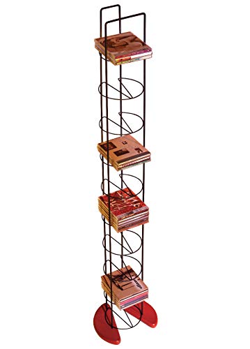 image for Atlantic Wire Frame Media Tower - 93 DVD Storage Rack, Wide Stable Bas