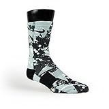 HoopSwagg Spurs Splatter Custom Nike Elite Socks Medium