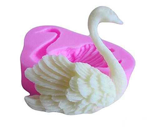 Freedi 2Pcs Silicone Muffin Cookie Cup Cake Baking Mold Chocolate Jelly Pudding Maker Mould Tool Swan Shape