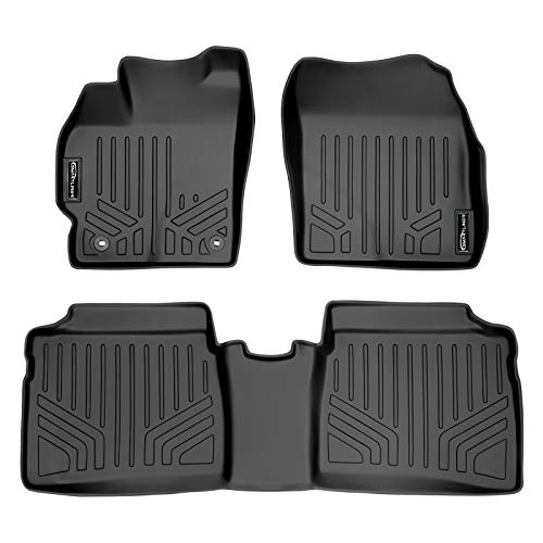 SMARTLINER Passgenaue FuĂźmatten 2-reihig Liner Set schwarz fĂĽr Toyota Prius 2012-2015 (Keine Prius V oder C Modelle)