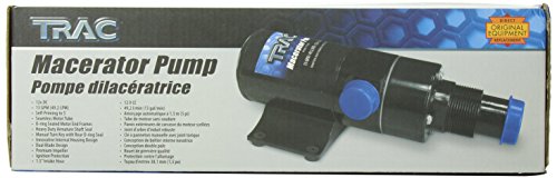 Trac Outdoors Macerator Pump - Designed for Sanitation Waste and Fish Box Evacuations - High-Powered (69390)