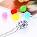 HOUSWEETY Aromatherapy Essential Oil Diffuser Necklace - Magical Box Locket Pendant,6 Refill Pads