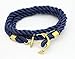 Hallery Alloy Diamond DIY Twining Weave Gilded Anchors Leather Bracelets(No.1)