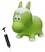Farm Hoppers Award Winning Inflatable Toddler Safe Bouncing Lime Green Horse Plus Pump