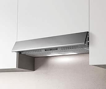 Campana extractora de cocina integrada, instalación bajo armario, de 90